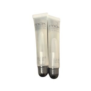 Max Makeup Cherimoya Lip Polish Clear Gloss Set of 2 High Shine Lipgloss Tubes
